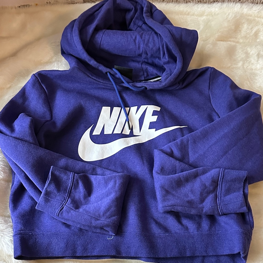 Nike Deep Purple Hoodie with White Logo
